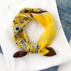 Literary Small Fresh Floral Silk Square Scarf Women's Fashion Spring and Summer Fashion Thin Scarf Mulberry Silk Scarf Shawl