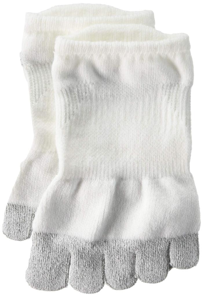 Danskin NANOFRONT FIVE FINGER GRIP Jasmine White Size 23cm Japan SOCKS, Women's, (JW), (Free Size),