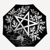 1pc Pentacle Herb Automatic Open/Close Umbrella, Windproof, Folding Compact Umbrella with Lightweight Design for Women/Men059