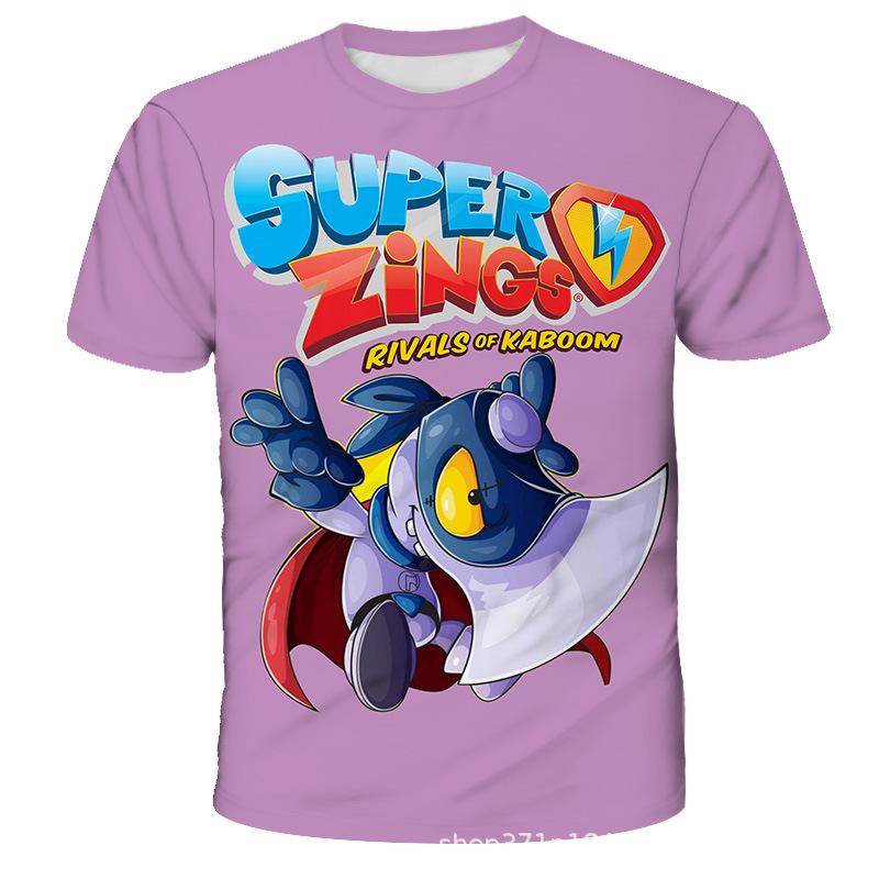 Cartoon Animation Printed Children's Clothing Top Fashionable Comfortable Short-sleeved Casual T-Shirts Boys