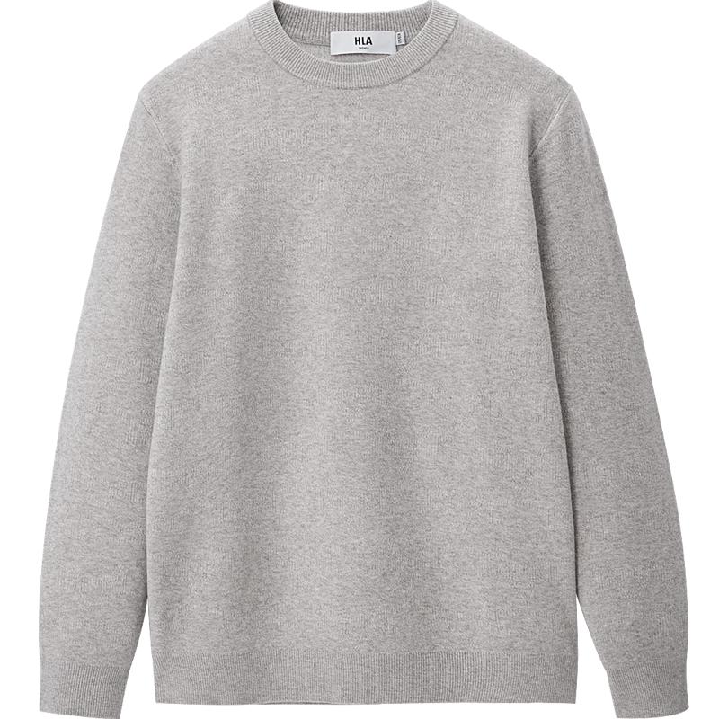 

HLA Men s Light Business Classic Round Neck Long-Sleeve Sweater 3XL