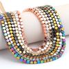 4mm Natural Faceted Hematite Stone Beads Colorful Loose Spacer Beads For Jewelry Making DIY Crafts Necklace Bracelet Accessories