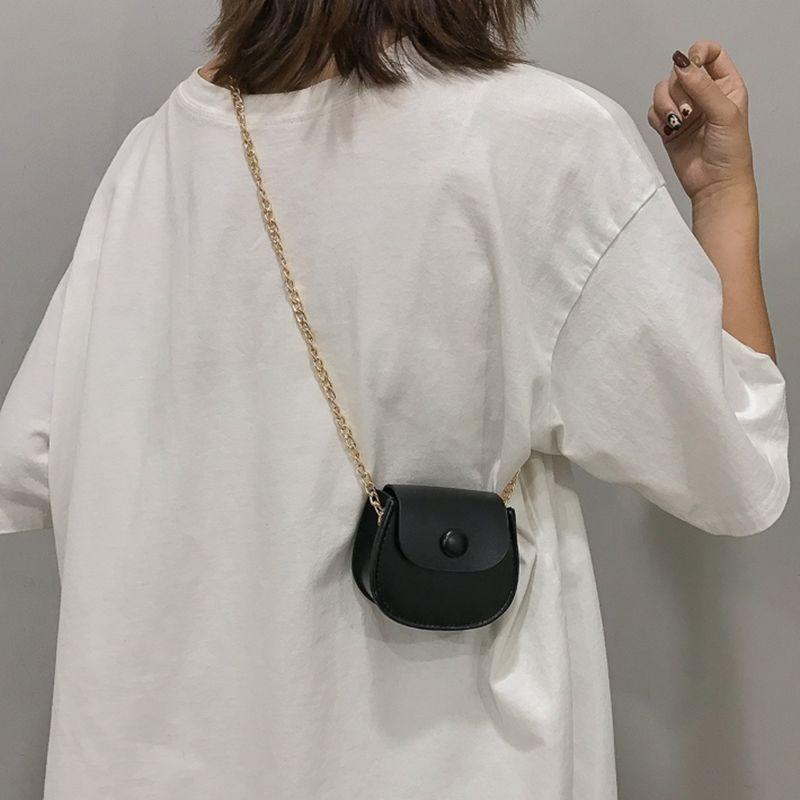 Mini bag women's versatile new trend fashion chain saddle bag small bag shoulder messenger small bag
