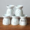 Ceramic Aromatherapy Furnace with Creative Hollow Design and Candleholder Styles 0794