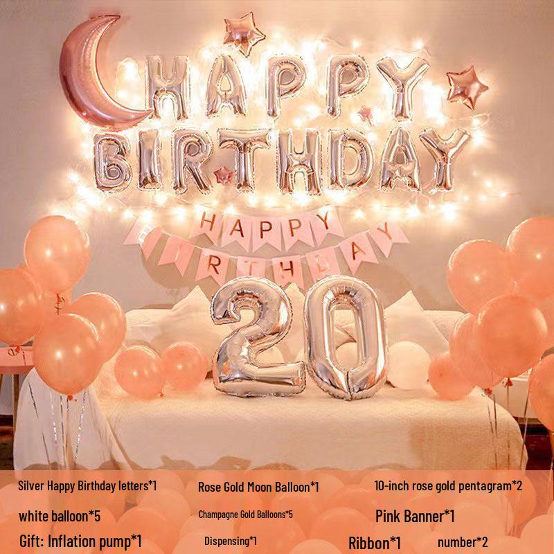 18th Birthday Party Decoration Set - Balloons & Backdrop for Boys and Girls