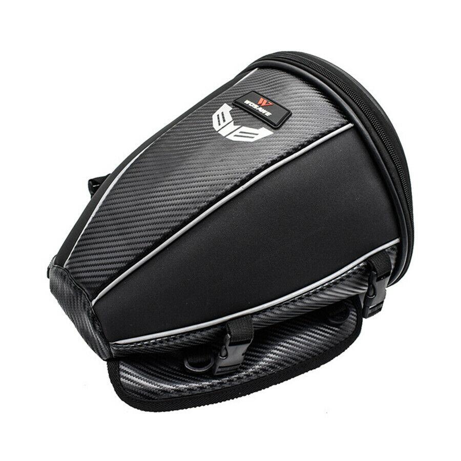 Motorcycle Bike Cycling Rear Seat Bag Multiple Pocket Tool Storage Shoulder Pack