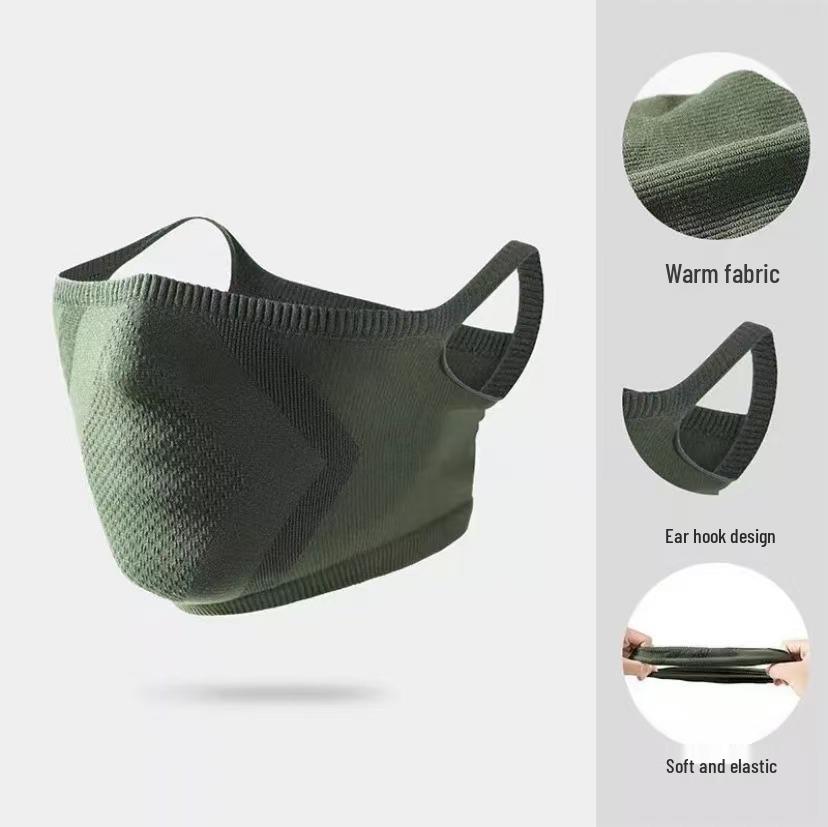 Men's Windproof Breathable Face & Neck Gaiter: Cold Protection for Autumn/Winter, Cycling, Outdoor Sports with Ear Loops