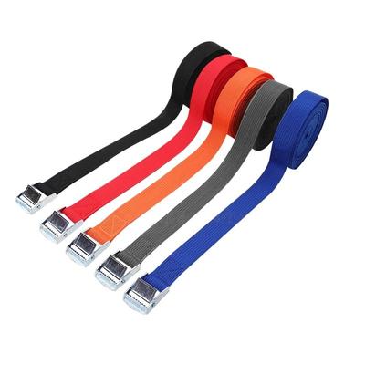 1Pcs Buckle Cargo Tie Down Belt 1/2/3/4/5M Optional Durable Lashing Strap for Car Bike Motorcycle Outdoor Transport