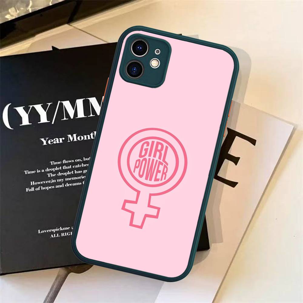 Feminist Feminism Aesthetics Girl Phone Case For iPhone 13 12 X XS MAX Pro Max 16 15 11 14 Pro Max Shockproof Matte Cover