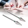2 Stück Nagelbohrer-Set Wolframcarbid Nagelbohrer Nagel Schleifkopf für Maniküre Schleifen und Nagelgel Entfernung