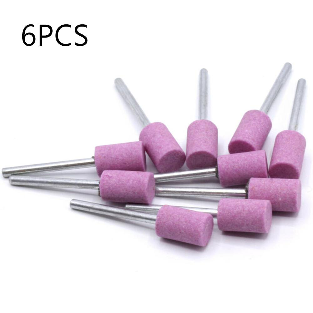 High quality Abrasive Mounted Stone Rotary Tool 10mm Grinding head Polishing 3mm Shank 6PCS Abrasive Mounted Grind Stone