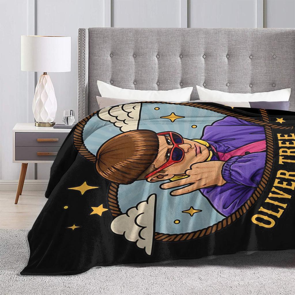 RIP Oliver Tree Coperta Plaid Coperta per Letto Viaggio Trapunta Leggera