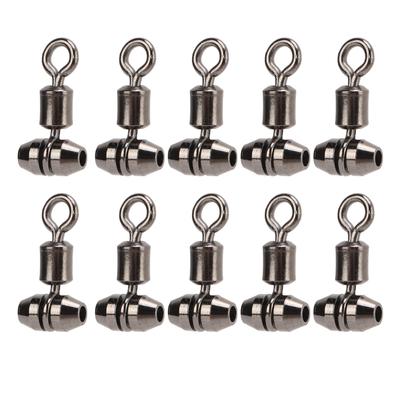 10 Stück 3-Wege Angelwirbel T-Dreh Messing Fass Dreifachwirbel Kreuzleinen Angelverbinder