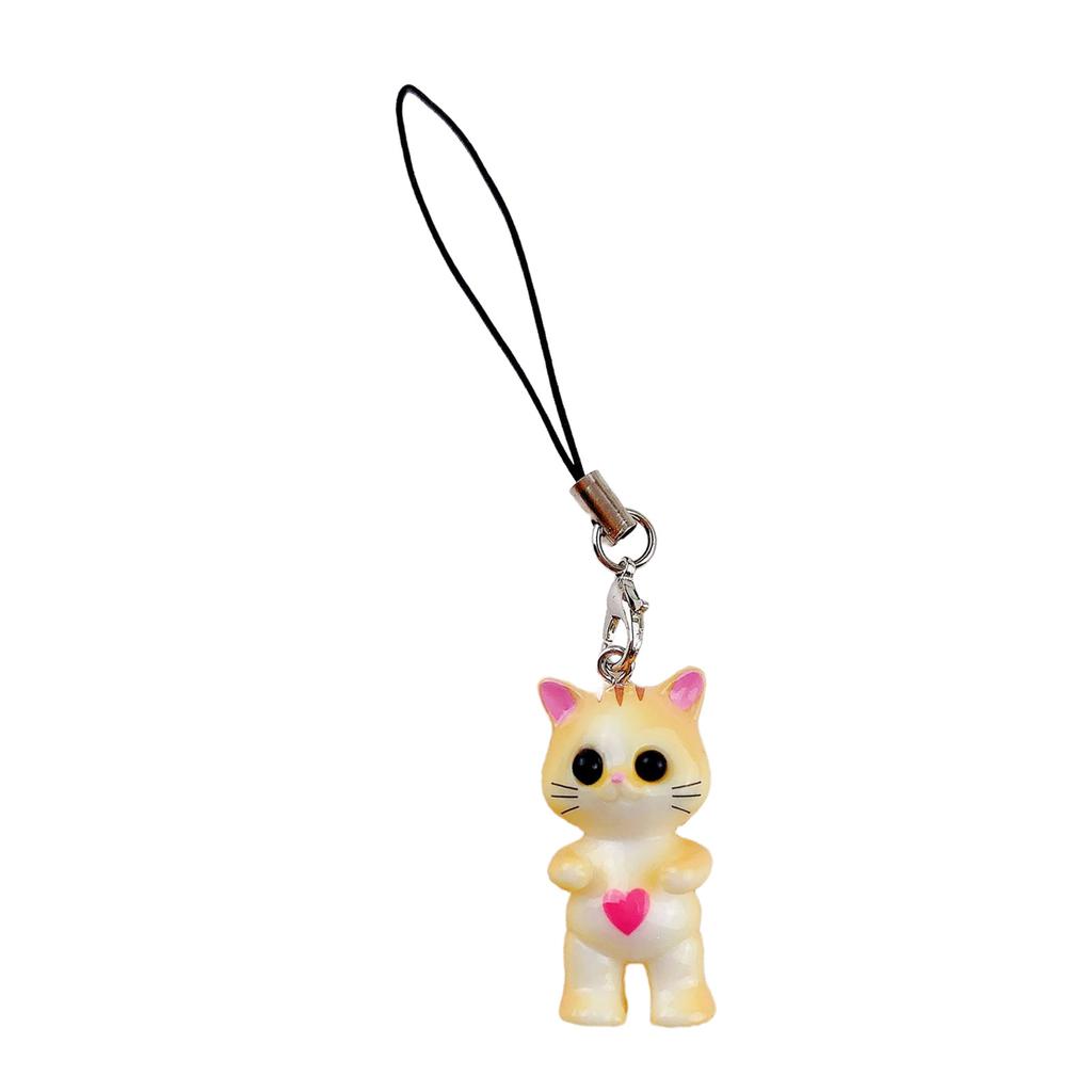 Mode Cartoon Katze Anhänger Schlüsselanhänger Ornament Süße Frauen Auto Schlüsselanhänger Rucksack Handtasche Anhänger Schlüsselhalter Handyband