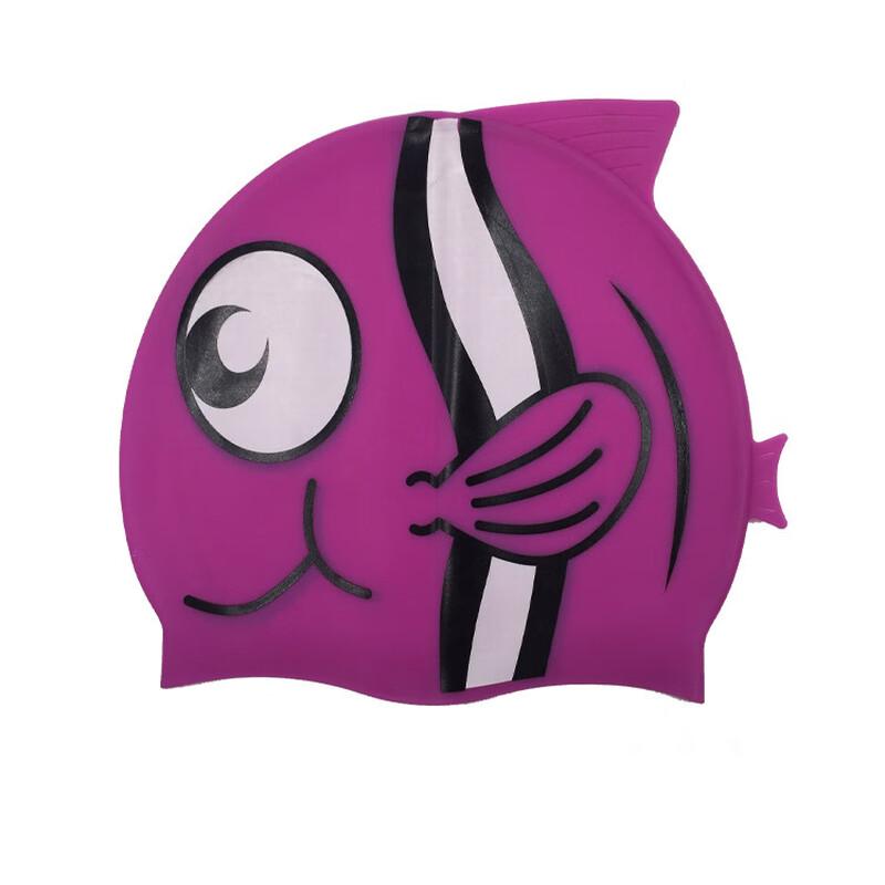KND Kids' Cartoon Fish Silicone Swim Cap