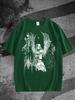 T-shirt da uomo grafica oversize a maniche corte Y2K Vintage Streetwear T-shirt Gothic Vestibilità estiva