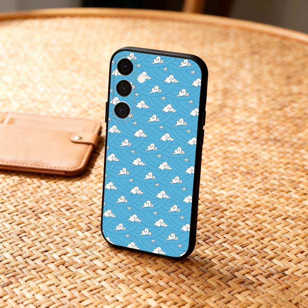 J-Japanese G-Geometric P-Patterns  Phone Case For Samsung  A73,A21s,A22,A31,A32,A52,A53,A71,A80,Soft Black Shell
