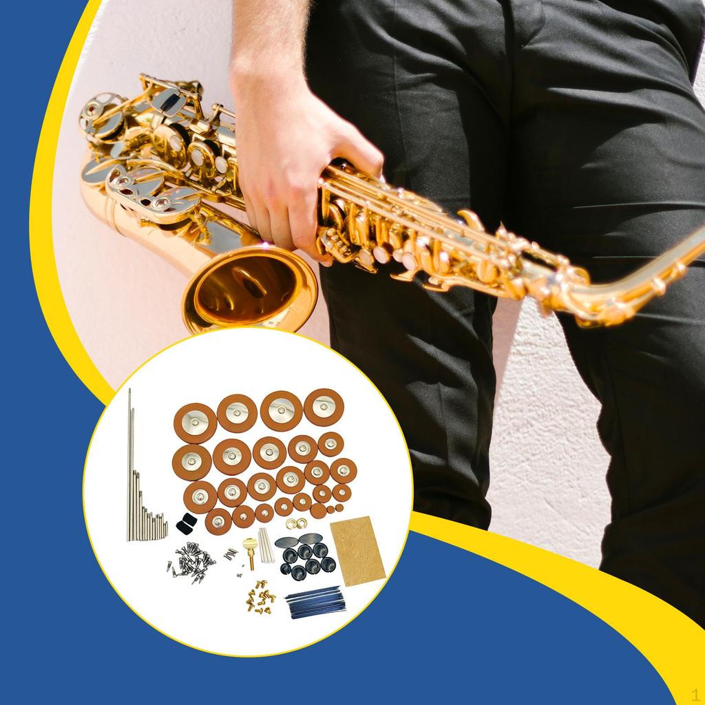 Alto Sax Repair Kit Maintenance Parts Sound Hole Pad Saxophone Tools for