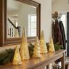 LED Christmas Tree Small LED Acrylic Home Decor Small Christmas Tree with Lights for Outdoor Desk Table Fireplace Living Room