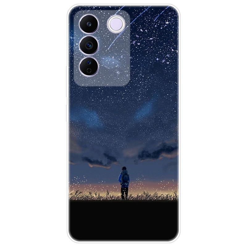 For Vivo V27e V 27e Case Soft Silicone Back Cover Cartoon Phone Case Diversification