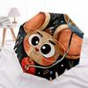 1pc Cartoon Rat Fashionable Automatic Opening/Closing Folding Umbrella with 8 Bones, Windproof Portable, Daily Use095