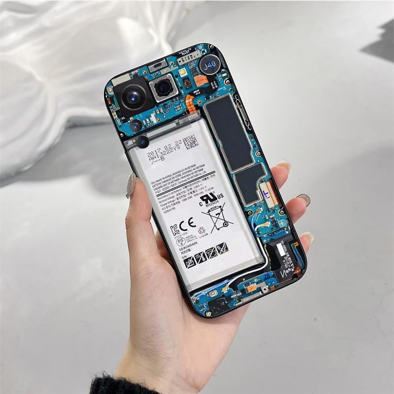 Phone Case for Xiaomi Mi 11T 11 12T Pro 10T 10 10Pro 12 11 Lite 5G NE 10pro Poco X3 Pro Poco F3 M3 Battery Circuit Board Case