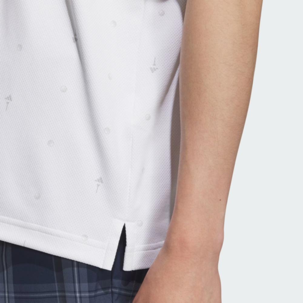 Adidas Men S Pg Monogram Short Sleeve Polo Shirt Je7146