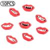 10Pcs Halloween Nail Art Charms Vampire Lips Sharp Teeth Alloy Fangs Nail Decorations for Women Girls Manicure Party Supplies