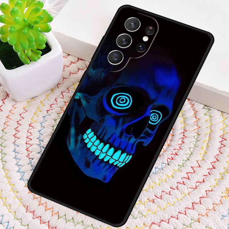 Cool Spooky Skull Face Phone Case for Samsung Galaxy note 10 pro S26 Ultra S23 S24 FE S25 S21 S22 PLUS shockproof Cove