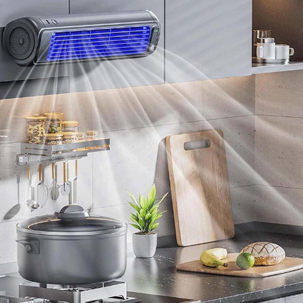 USB Charging Quiet Tower Fan 3 Speed Levels Silent Air Cooler Mobile Air Conditioning Wall-mounted Cooling Fans for Kitchen Desk