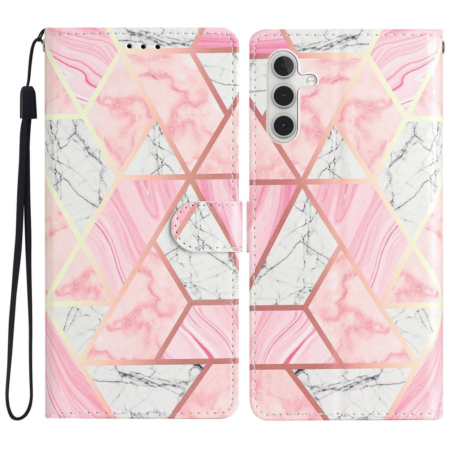 

For Samsung Galaxy A16 5G/A16 4G Wallet Case PU Leather Pattern Printing Stand Phone Cover with Strap F