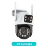 IP Camera 6K HD Three Screen External WiFi Camera Outdoor 4K Dual Lens Auto Tracking Security PTZ Cam Video Surveillance iCsee