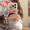Shin-chan Trumpet Stand iPhone Case for 16ProMax/15/14