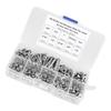 304 Stainless Steel Screws Cross Pan Head Screws with Hex Nuts Washers Screw Kit250pcs #632UNC