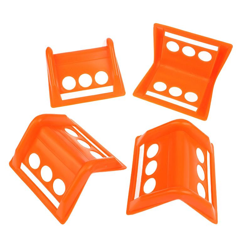 4 Stk. Flachbettkantenschutz Holzplattenversiegelung Eckenschutz Kunststoff-Eckenschutz für Flachbett-Ladung