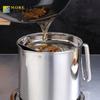 2L Kitchen Cooking Tool Oil Filter Storage Can Grease Strainer Pot Oil Strainer Container Restaurant Dispenser Kitchen Supplies