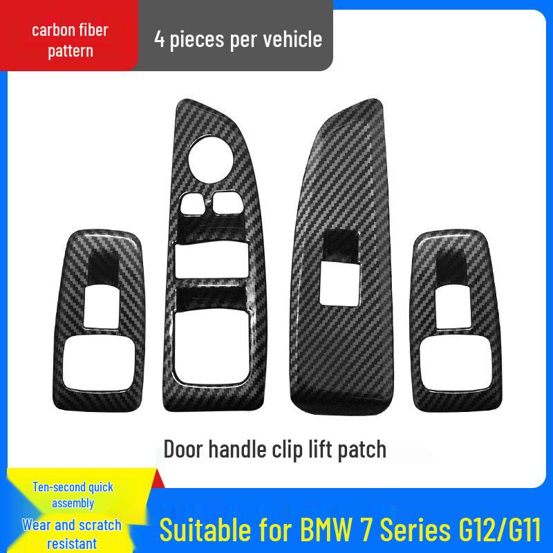 

18-22 BMW 7 Series Window Lifter Sticker Armrest Button Frame Decor