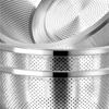 3PCS Heavy Duty Kitchen Strainers Stainless Steel 28Cm For Draining Pasta, Spaghetti, Veggies, Fruits, Dishwasher Safe-B61B