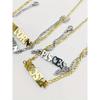 1 Pc Stainless Steel Fashion New Zodiac Letter Pendant Bracelet Jewelry NK Chain Twelve Constellations Birthday Gift
