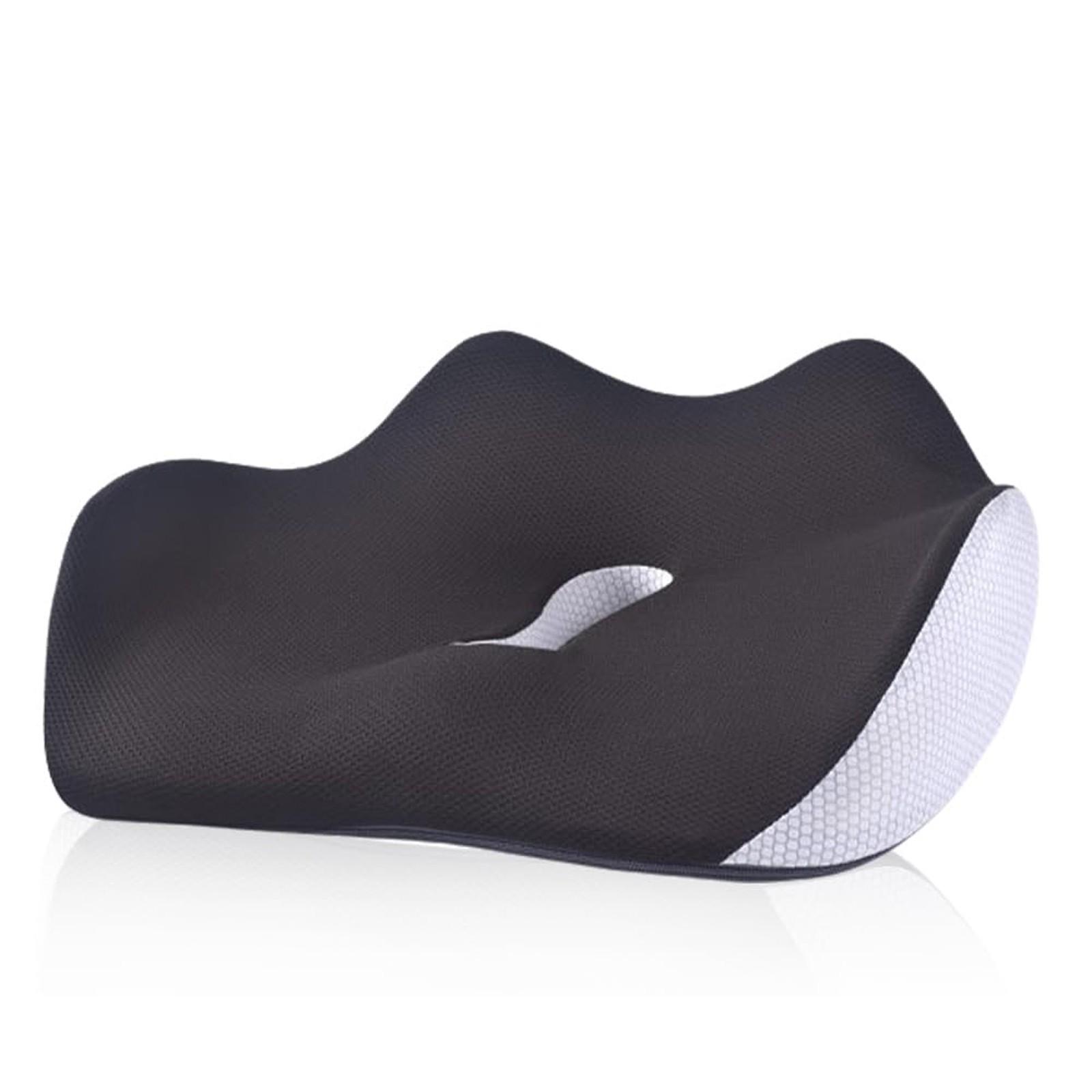 

Ортопедическая вентилируемая подушка для сиденья, подушка для сиденья из пены с эффектом памяти, подъемная подушка из пены с эффектом памяти, подушки для кресел из пены с эффектом памяти для игровых кресел в автомобиле One Size чёрный