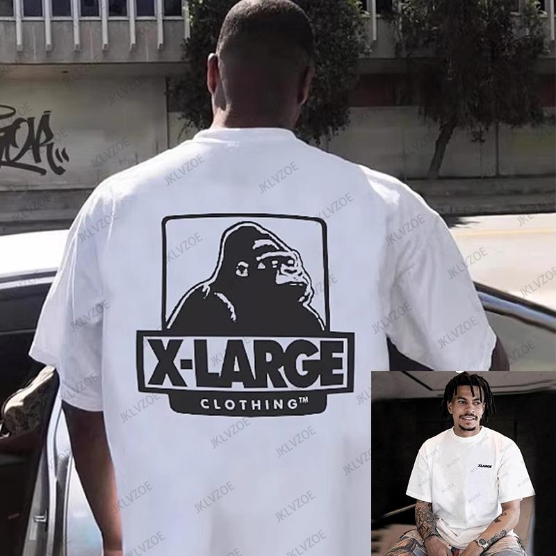 

2025 Summer American High Street Hip Hop Gorilla Alphabet Print Men’s T-shirt Short Sleeve Cotton Tees Casual Kids Adult Tops 2XL