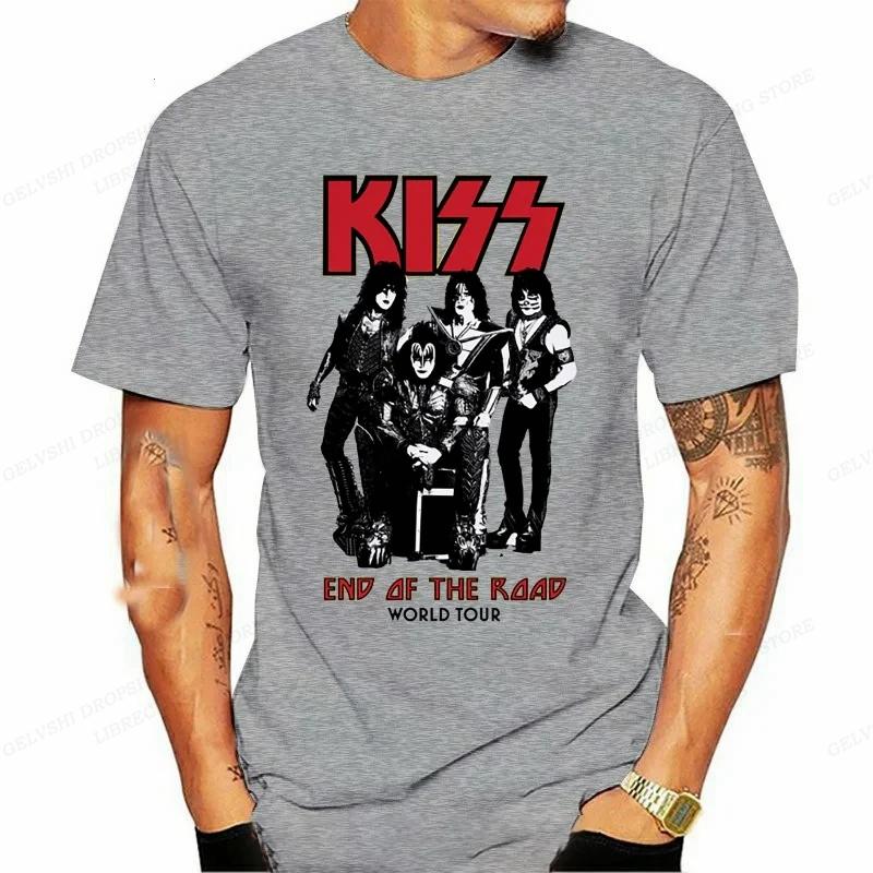 Rapper Kiss Band T Shirt Unisex Unisex Fashion T-shirts Cotton Tshirt Boy Tops Tees Unisex's Clothing Music T-shirts Kiss Album Clothes