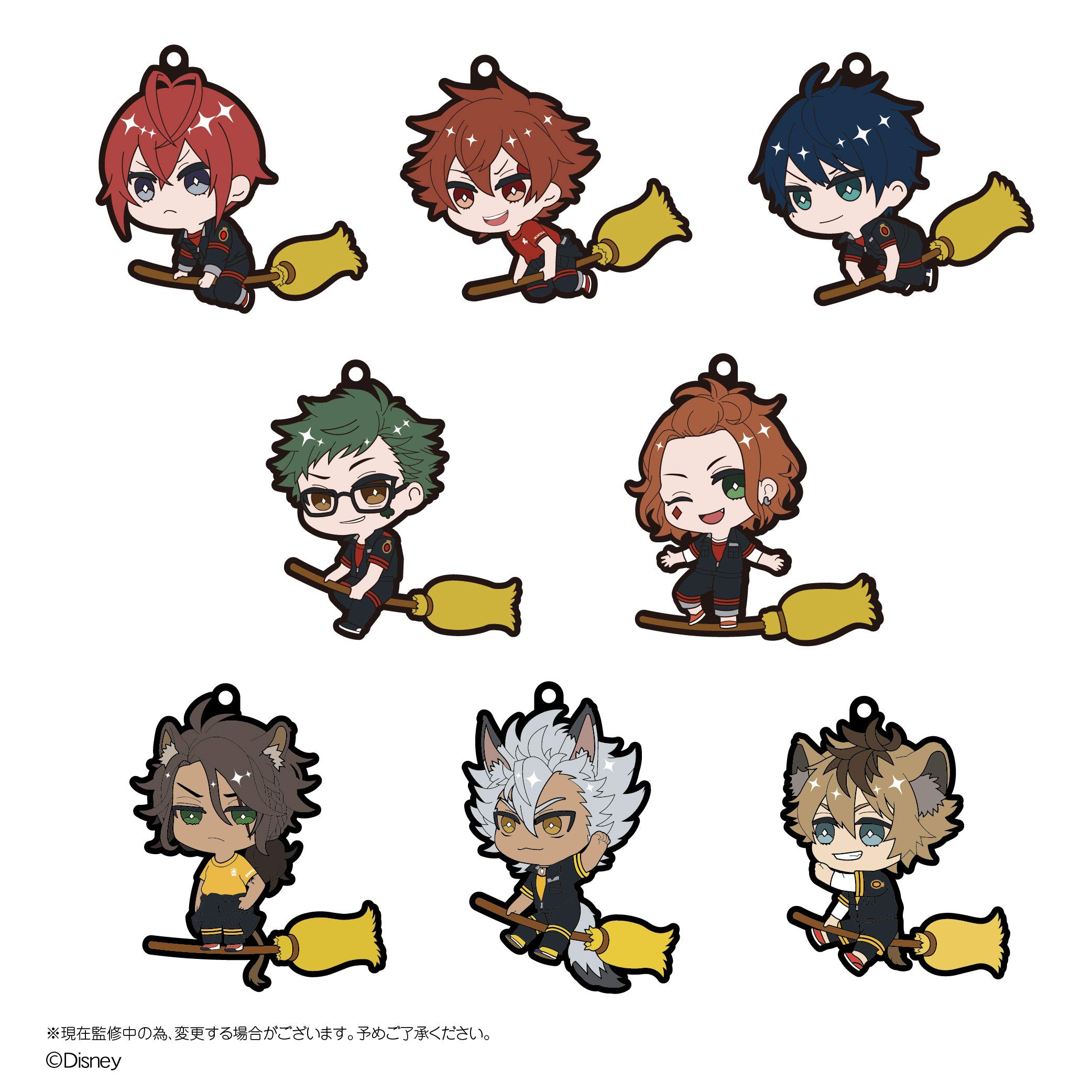 

Disney Twisted Wonderland Летающая техника Резиновый брелок Том 1