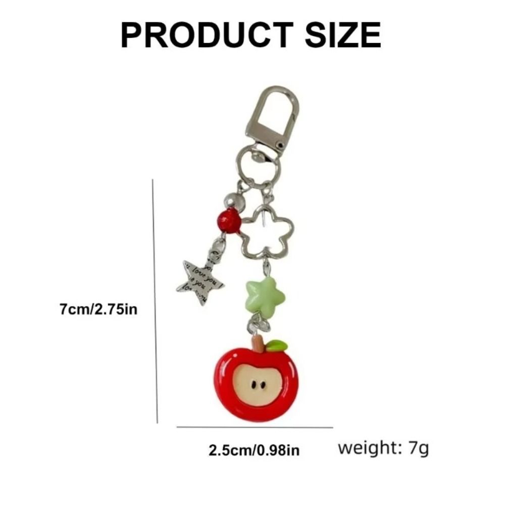 Crystal Beaded Elegant Phone Charm Anti Loss Rope Fruit Pendant Colorful Phone Lanyard  Women Girls