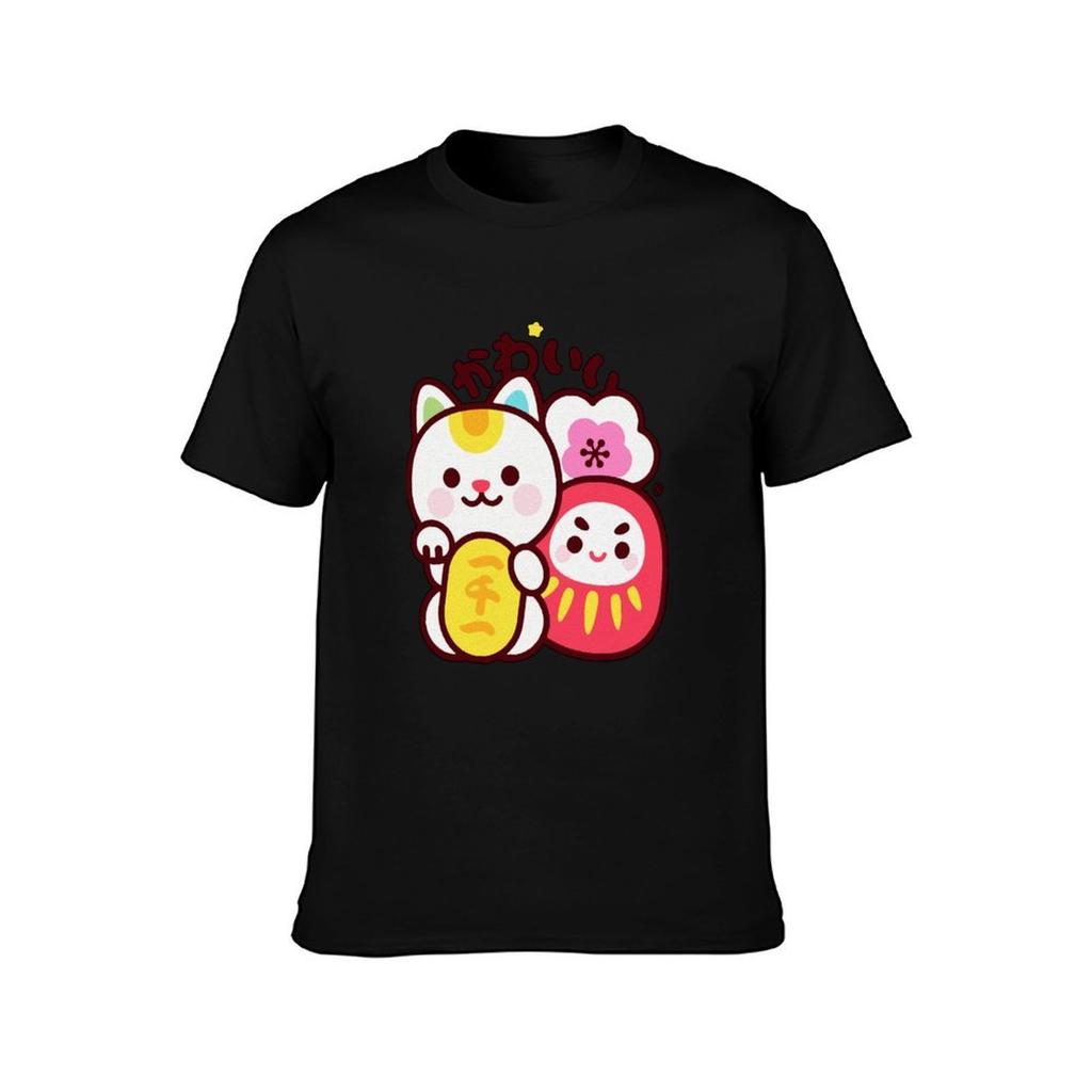 Maneki Daruma Kawaii TShirt  Maneki Daruma Kawaii Sticker TShirt t shirt man designer t shirts for man pack white TShirt