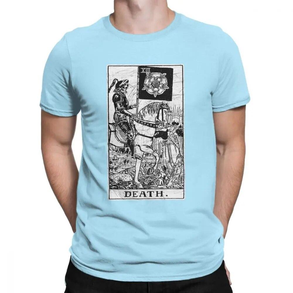 Unisex T-Shirt Death Tarot Card Major Arcana Fortune Telling Occult Cotton The Magician Empress T Shirt Oversized