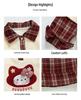 Girls' 2025 Fashion Spring & Autumn Outfit - Red Plaid Two-in-One Set for Toddlers