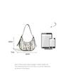 Trendy High-End Moon Shape Underarm Shoulder Bag, Elegant Portable Handbag Wholesale For Ladies Daily Matching