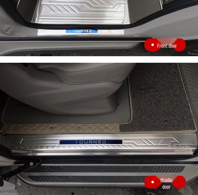 Ford Tourneo Threshold & Rear Bumper Guard Set