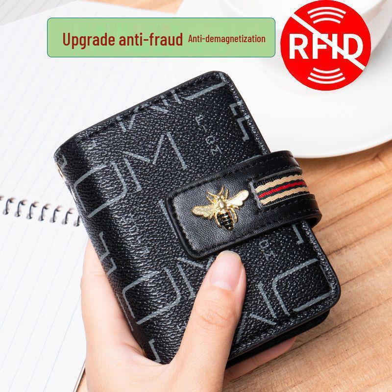 Multifunctional Anti-Demagnetization RFID-Blocking Korean Style Women's Card Holder and Wallet